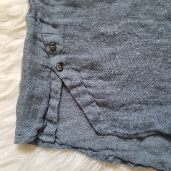 FATE by Led Linen Loganlook Button Blouse Medium M - Picture 3 of 8